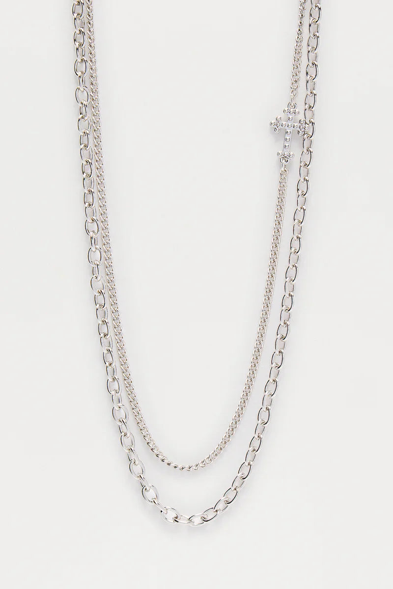 Tate Necklace Set - Silver