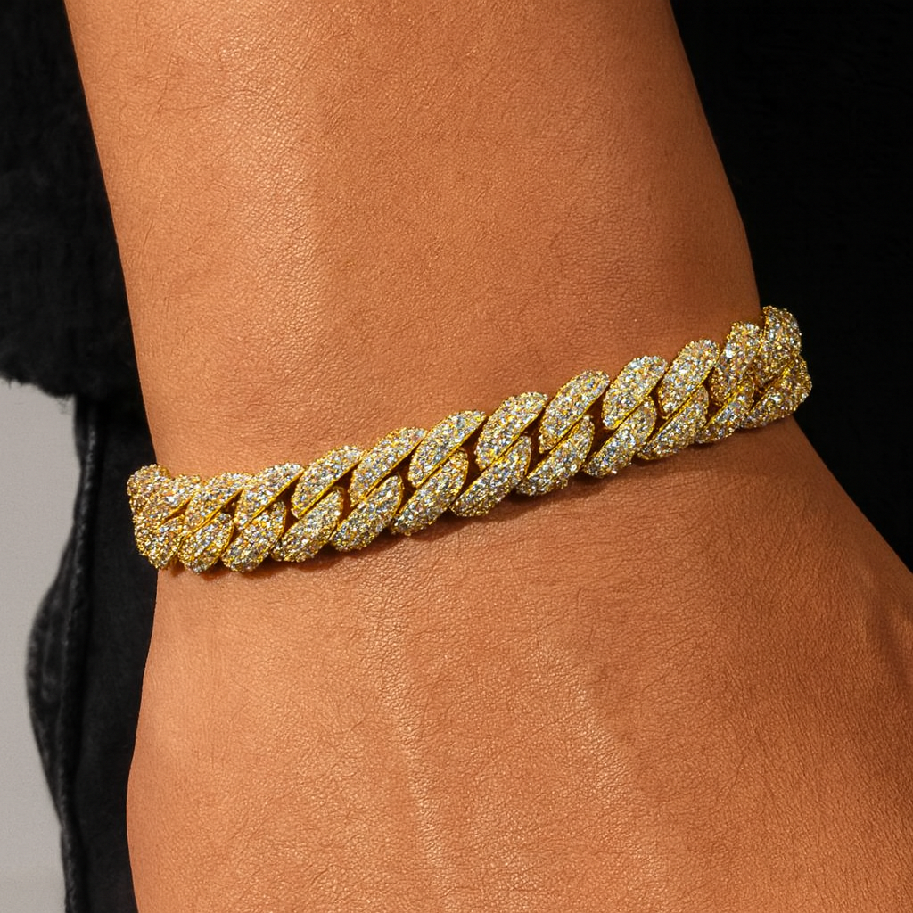 10MM ICED CUBAN LINK BRACELET