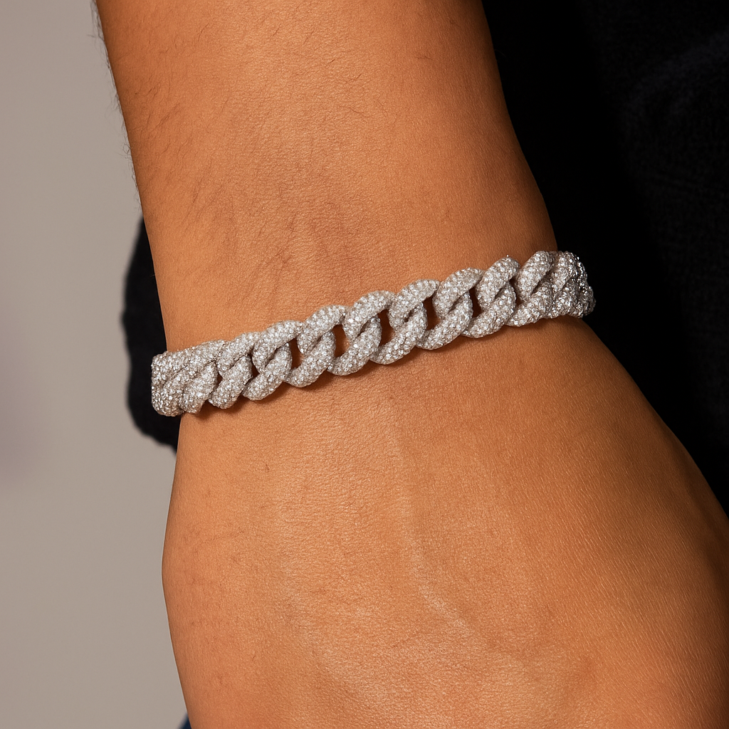 10MM ICED CUBAN LINK BRACELET