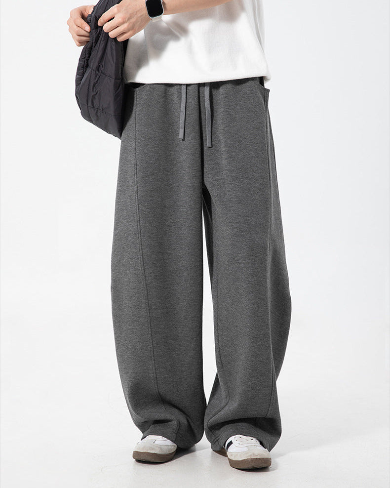The Split-Stitch Textured Casual Pants