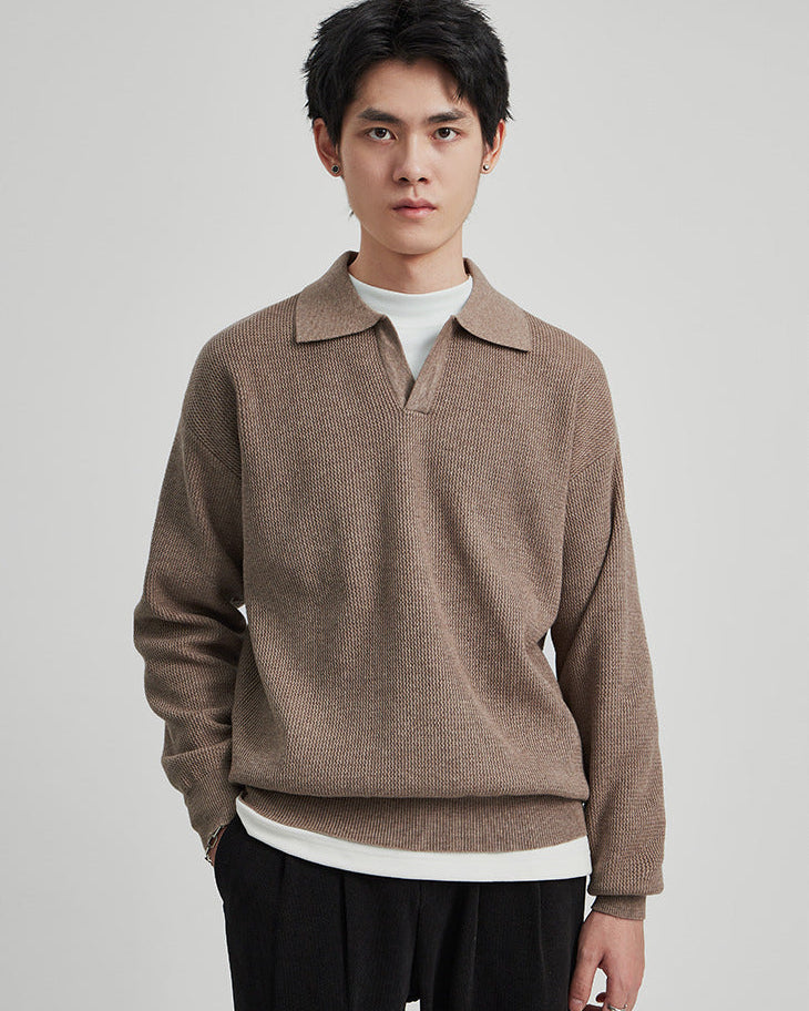 The Harlow Knit Polo Sweater