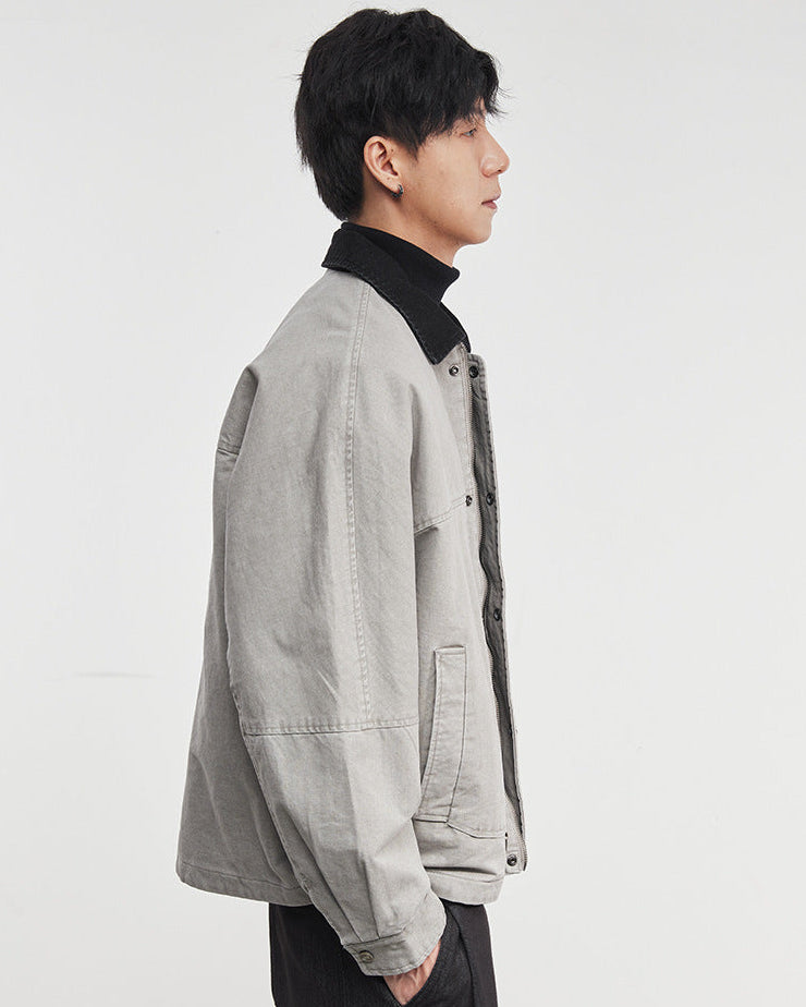 The Kaito Contrast Denim Work Jacket