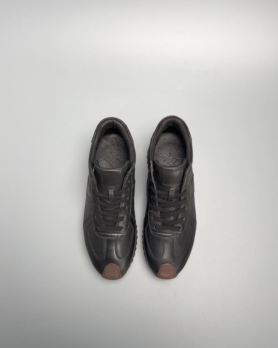 The HardBlack Martin Elite Leather Mid-Top Boots Sneaker