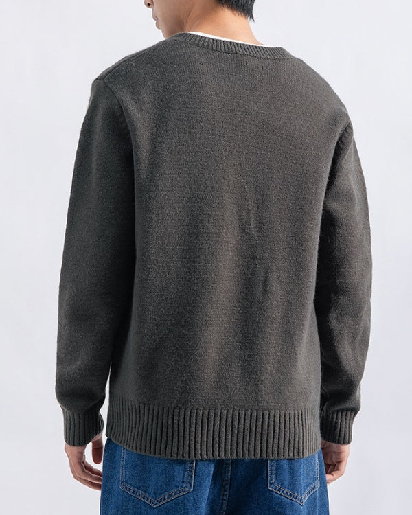 Jackal Wool-Blend V-Neck Sweater
