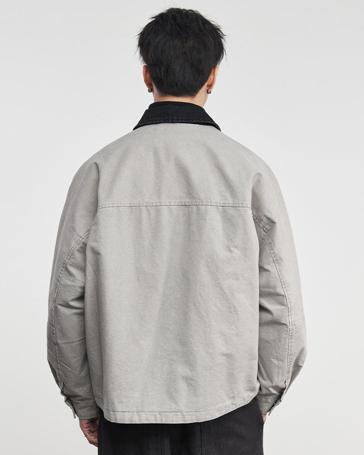 The Kaito Contrast Denim Work Jacket