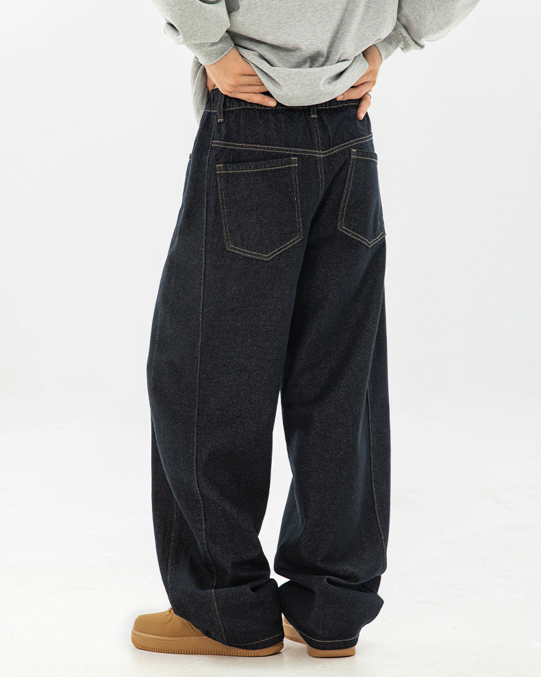 The Split-Silhouette Raw Denim Jeans