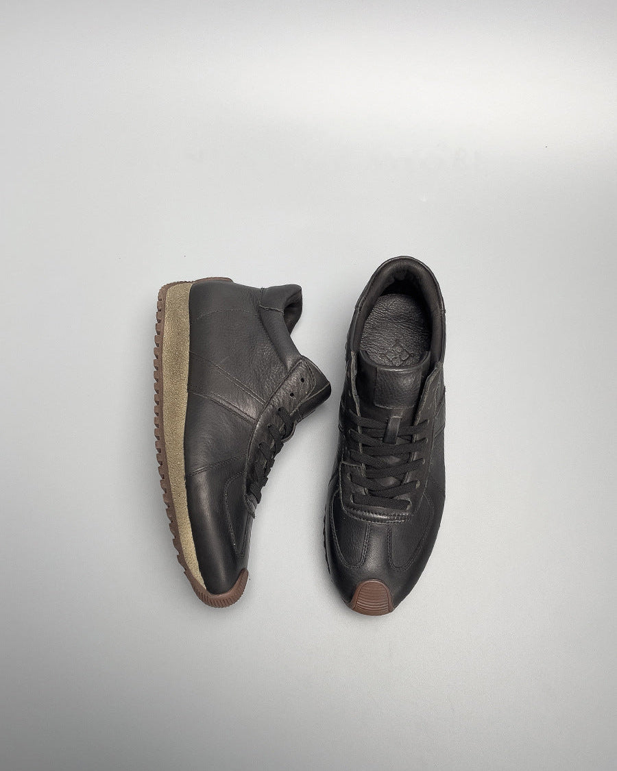 The HardBlack Martin Elite Leather Mid-Top Boots Sneaker