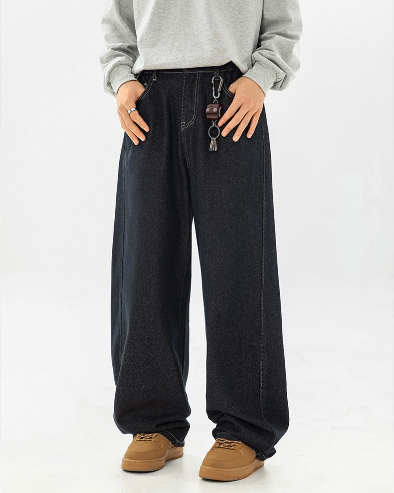 The Split-Silhouette Raw Denim Jeans