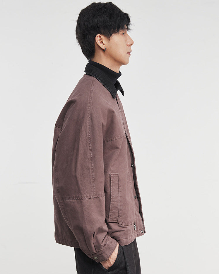 The Kaito Contrast Denim Work Jacket