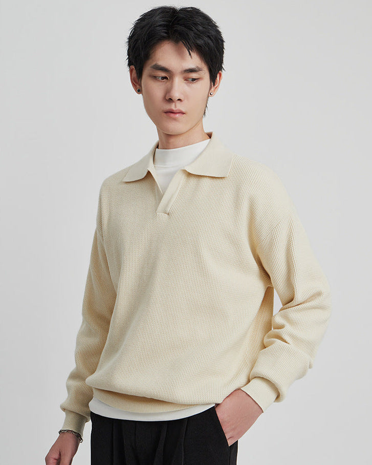 The Harlow Knit Polo Sweater