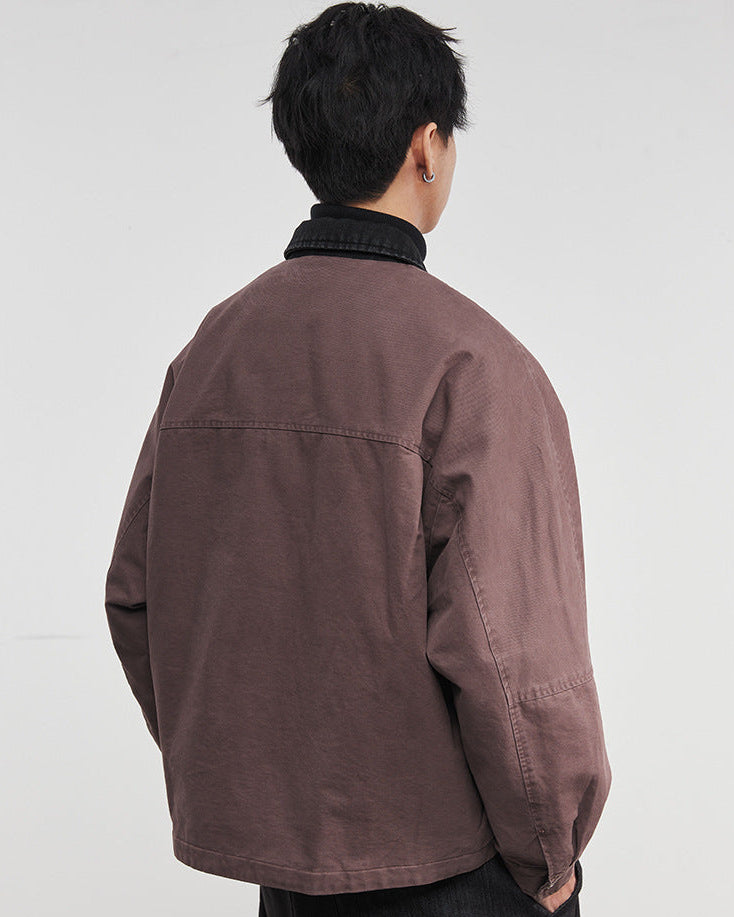The Kaito Contrast Denim Work Jacket