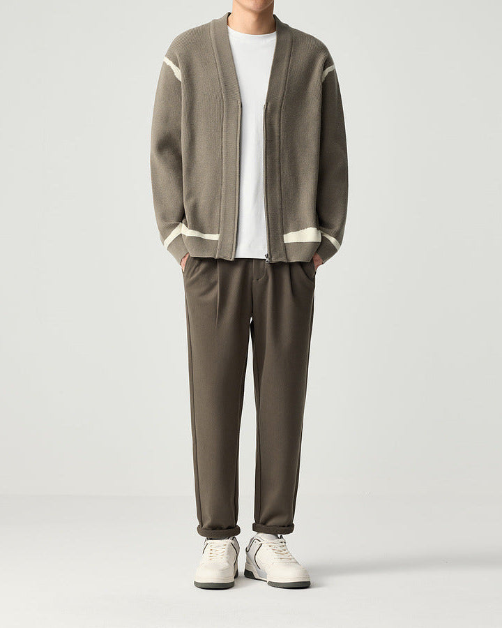 The Mo Maike 2025 Stylish V-Neck Knit Cardigan