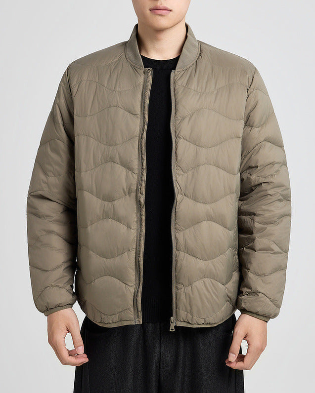 The Waverly Water-Ripple Quilted Down Jacket