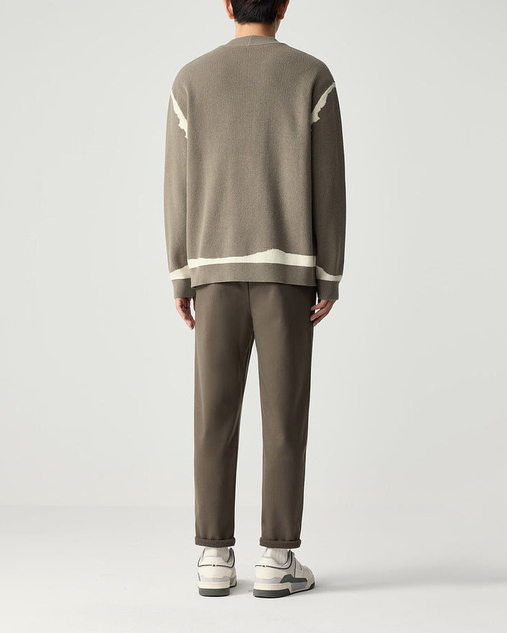 The Mo Maike 2025 Stylish V-Neck Knit Cardigan