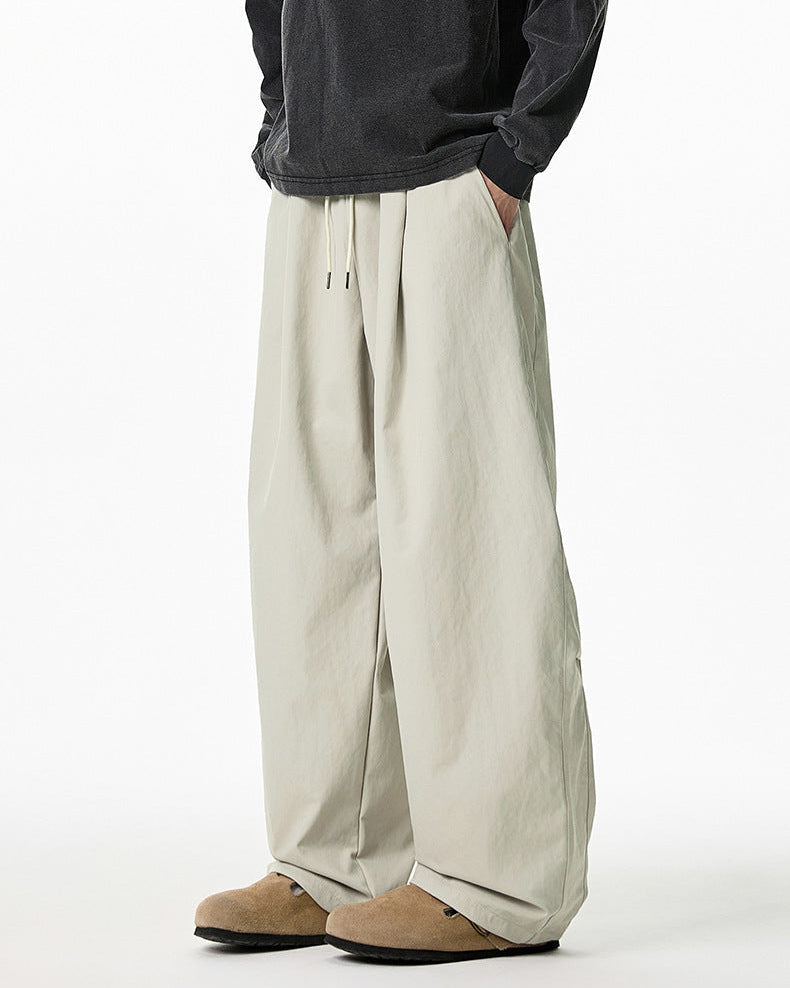 The Japanese-Style Pleated Casual Pants