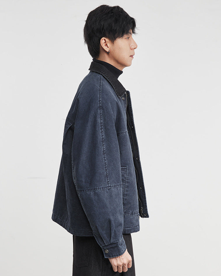 The Kaito Contrast Denim Work Jacket