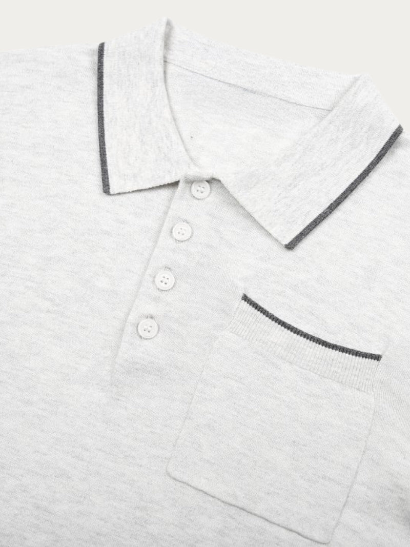 Cotton and Cashmere Blend Polo Shirt
