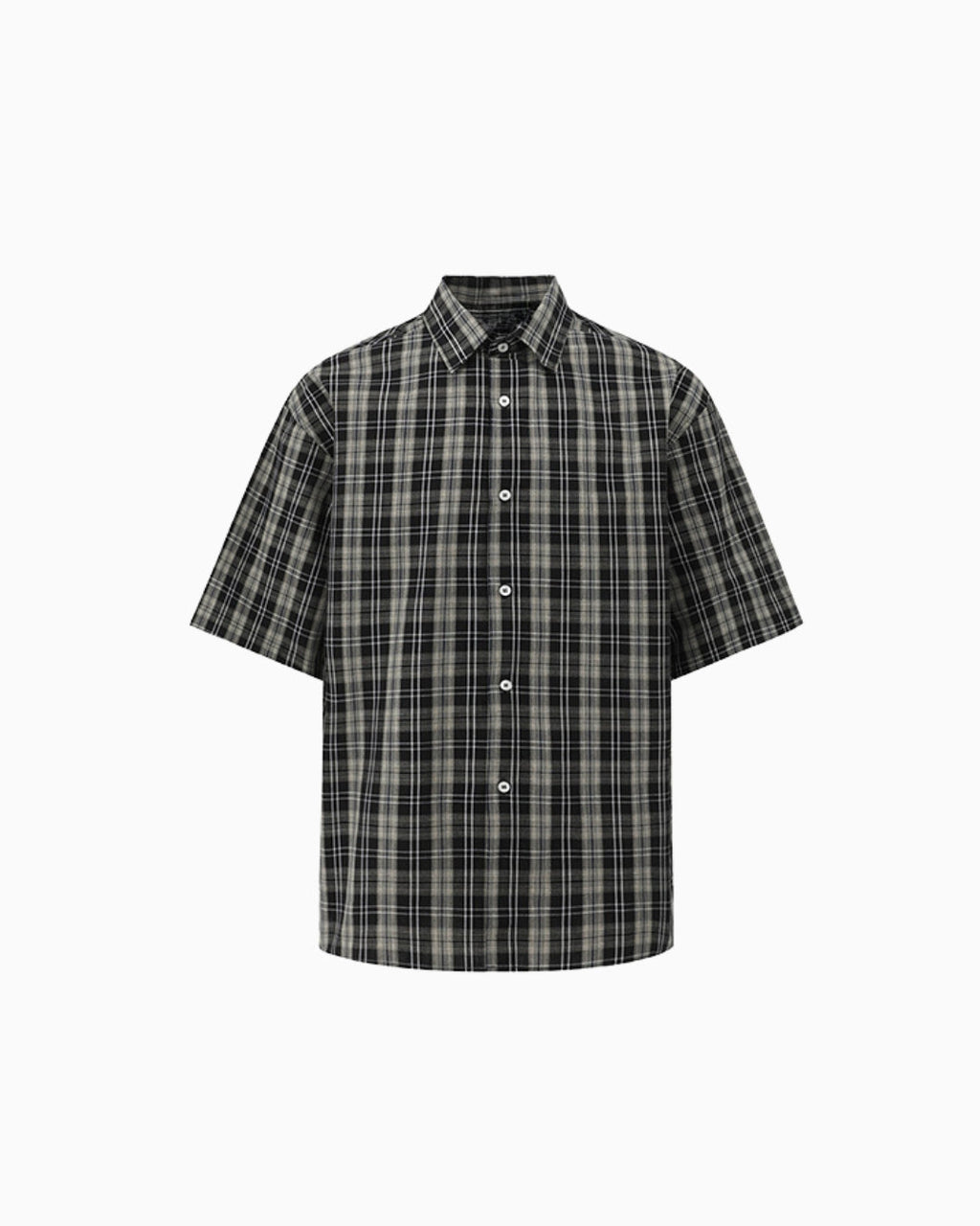 Urban Plaid Short-Sleeve Shirt