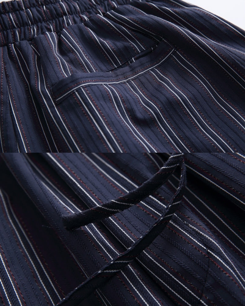 Relaxed Pinstripe Shorts