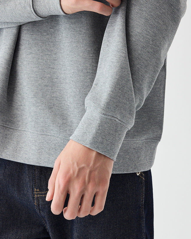 The Mo Maike 2025 Structured Split Contrast Crewneck Sweater