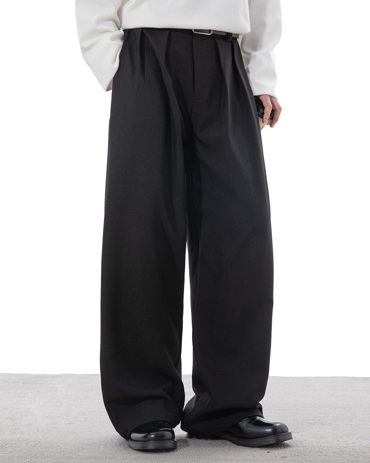 The Draped Ease Pleat Trousers