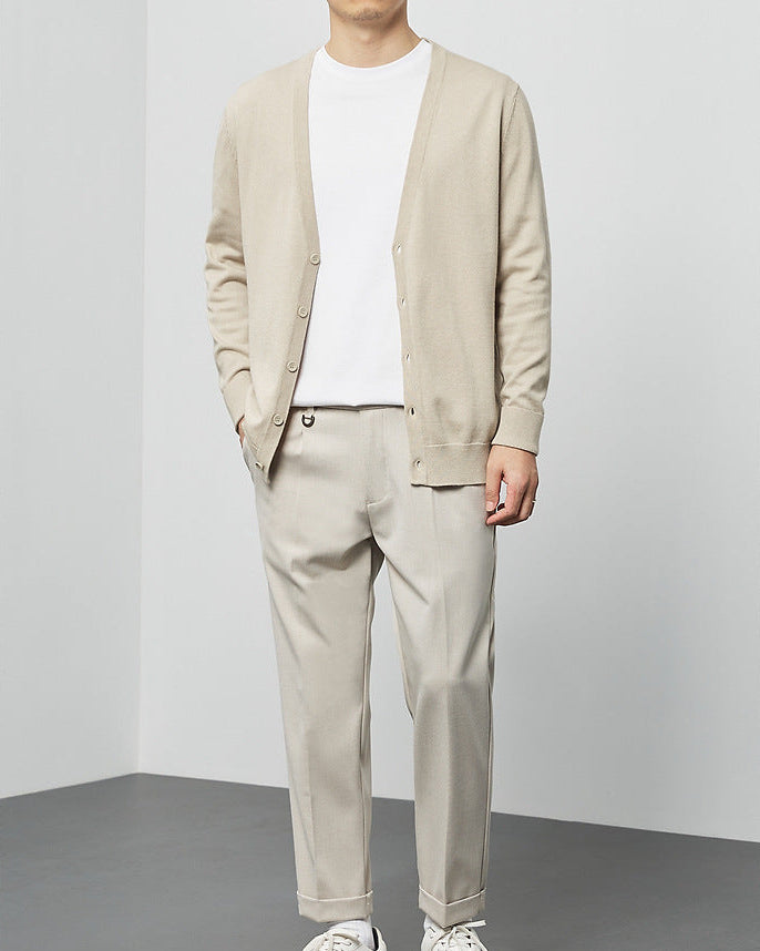 The Mimaike Essential V-Neck Knit Cardigan