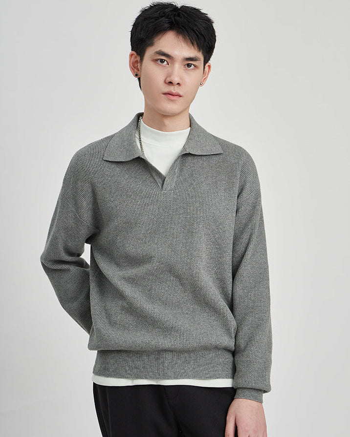 The Harlow Knit Polo Sweater
