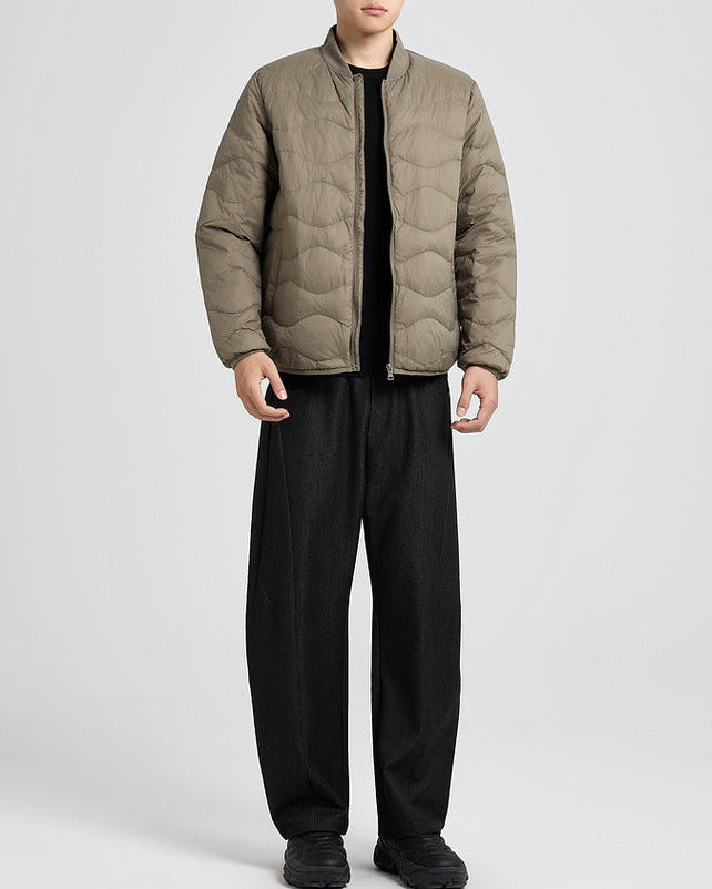 The Waverly Water-Ripple Quilted Down Jacket