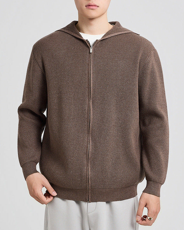 The Langston Hooded Knit Cardigan Jacket