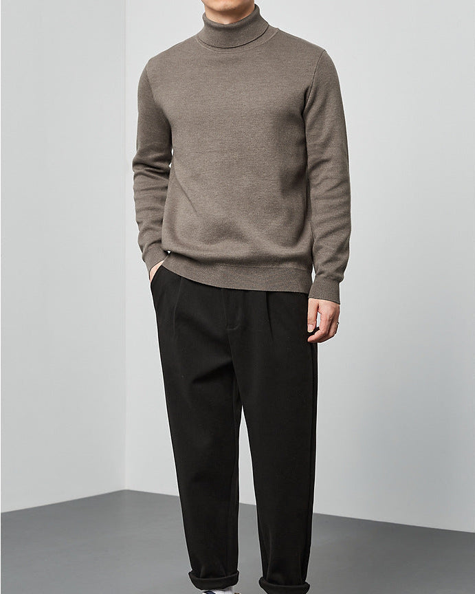 The Momeike Classic Solid Turtleneck Sweater