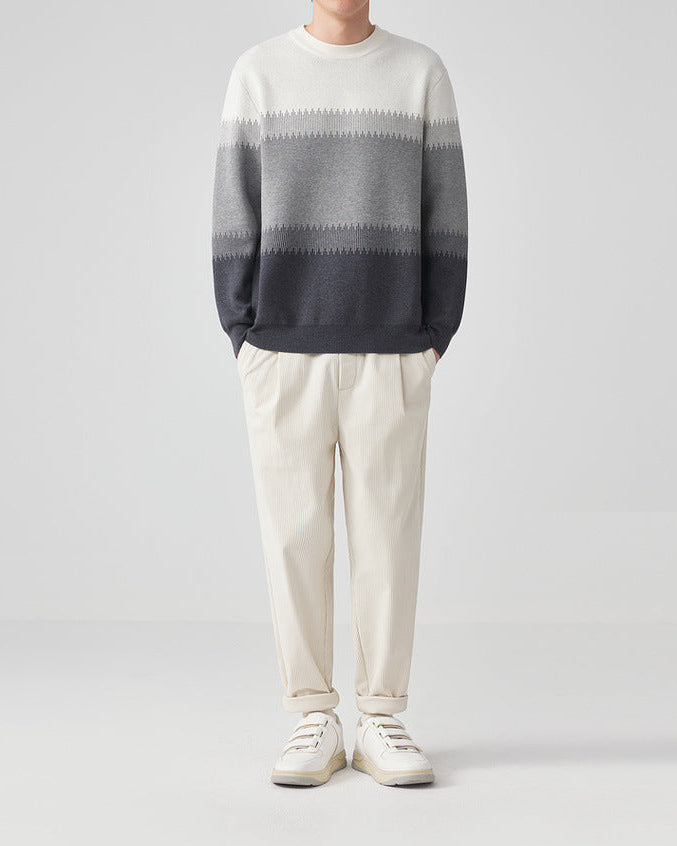 Color-Block CrewNeck Sweater