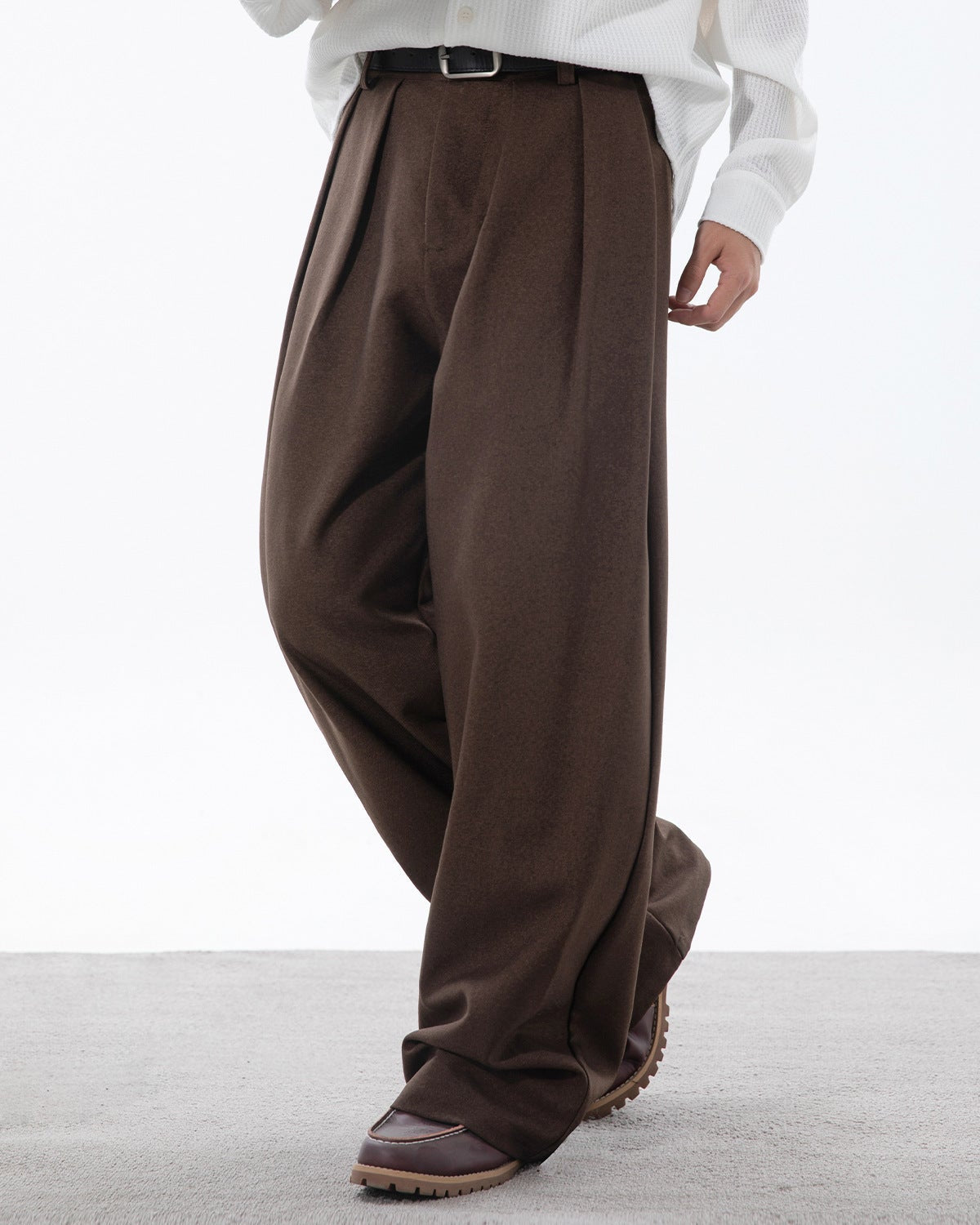 The Draped Ease Pleat Trousers