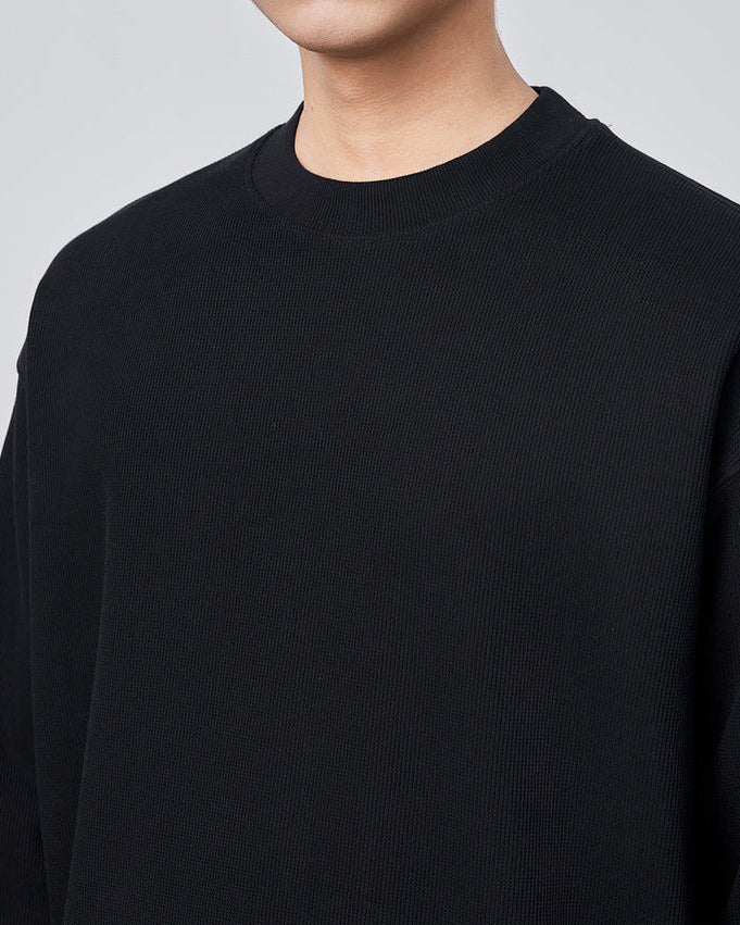 The Momeike Dual-Layer Waffle Knit Sweater