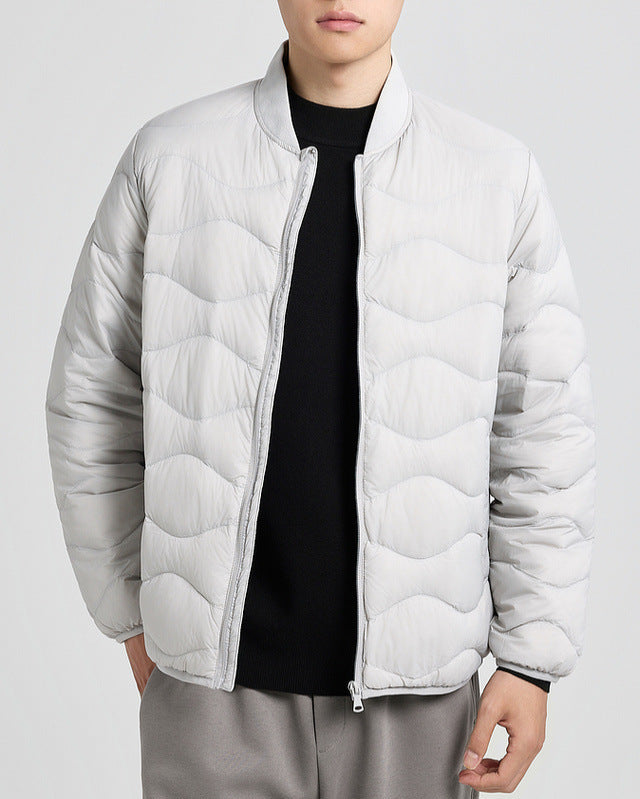 The Waverly Water-Ripple Quilted Down Jacket