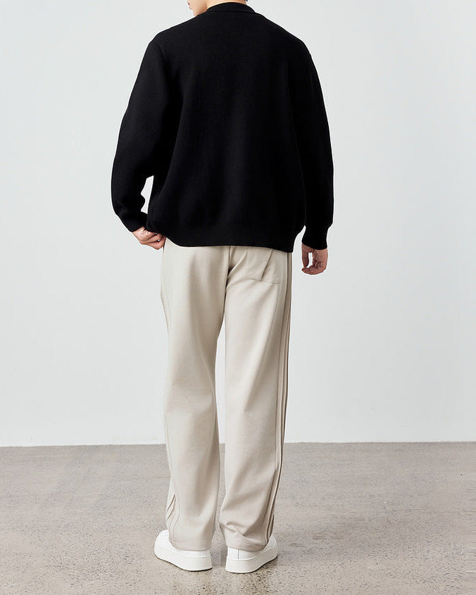 The Mo Maike Striped Harmony Knit Cardigan