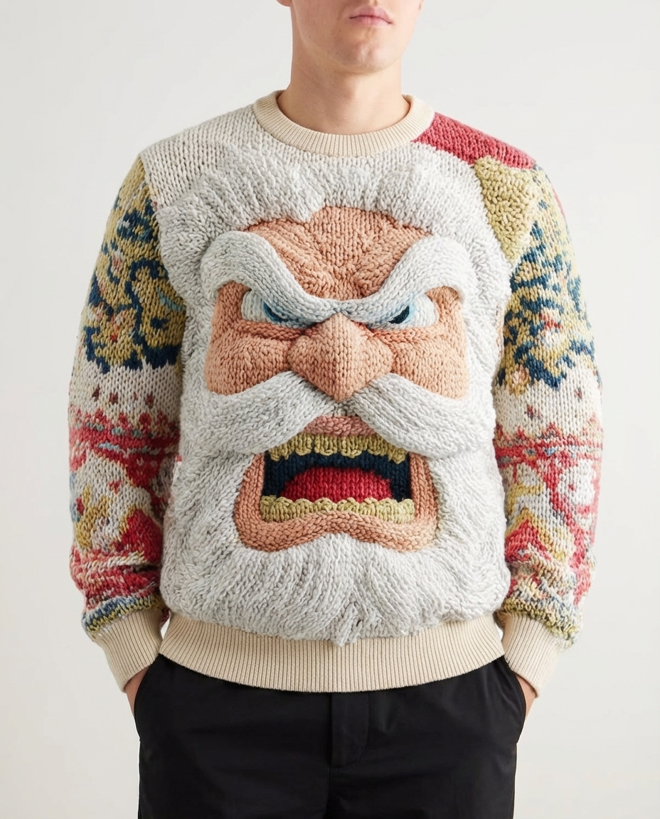 Angry Santa Crewneck Sweater