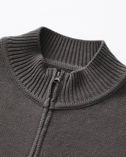 The Mo Maike UrbanCraft Thick Knit Half-Turtleneck Cardigan