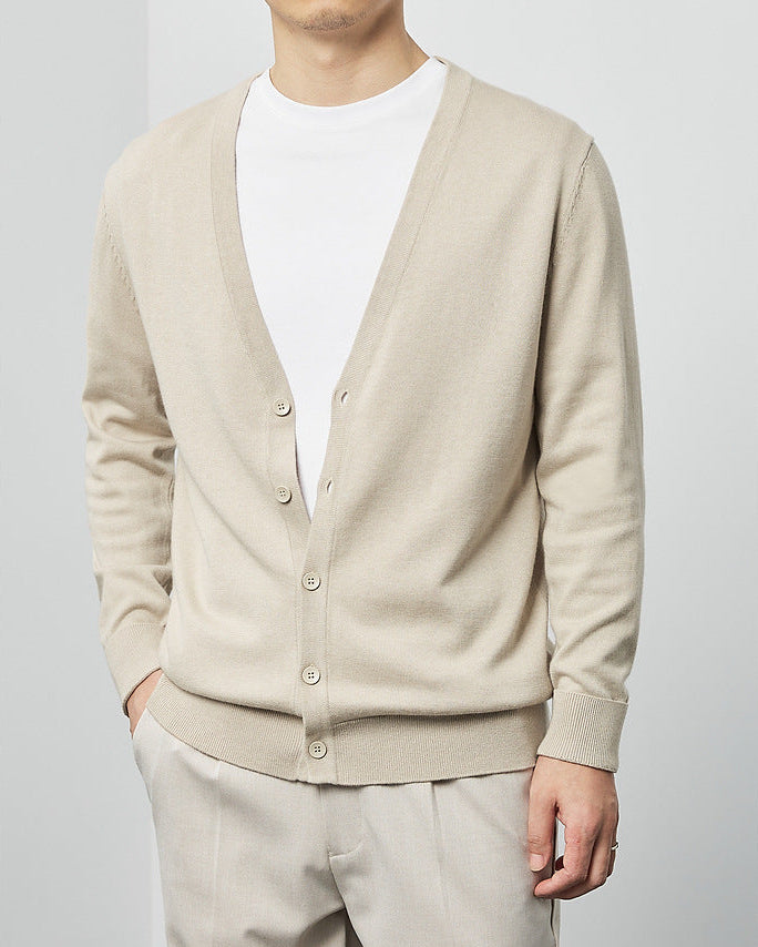 The Mimaike Essential V-Neck Knit Cardigan