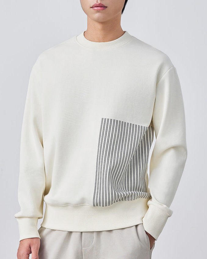 The Momeike Horizon Stripe Crewneck Sweater