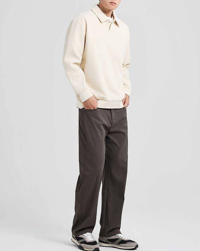 The Sutherland Jacquard Polo Sweater