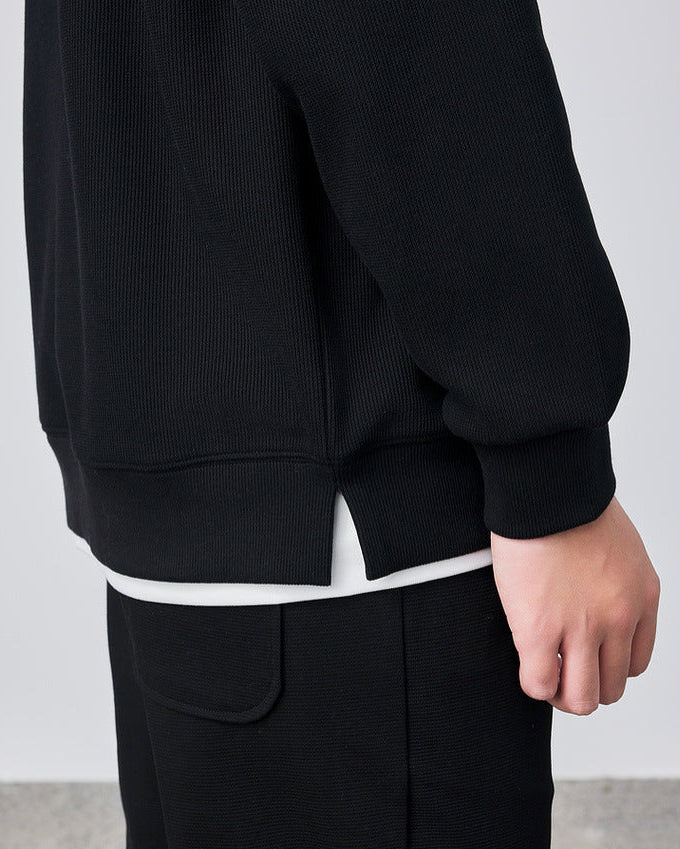 The Momeike Dual-Layer Waffle Knit Sweater