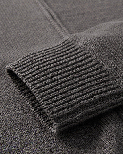 The Mo Maike UrbanCraft Thick Knit Half-Turtleneck Cardigan