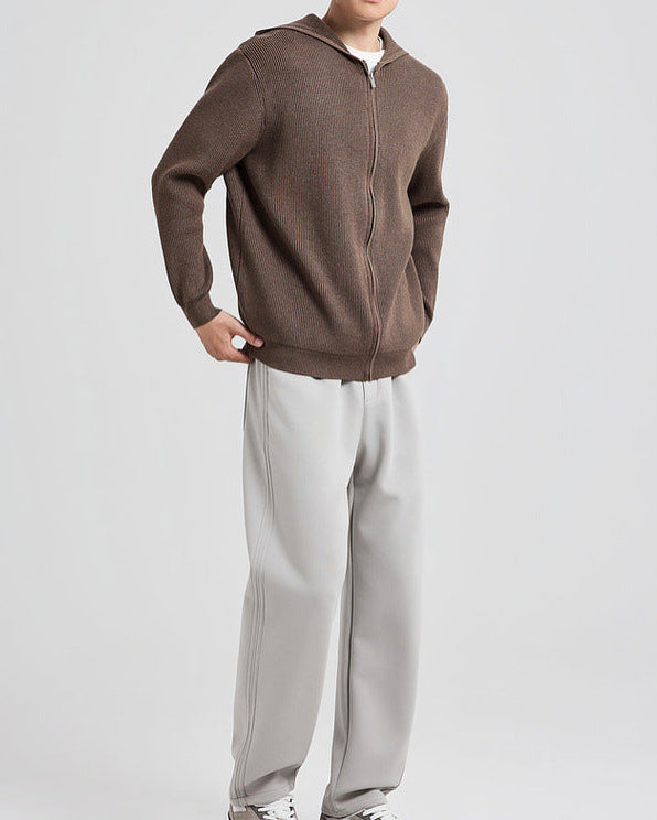 The Langston Hooded Knit Cardigan Jacket