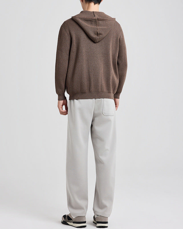 The Langston Hooded Knit Cardigan Jacket