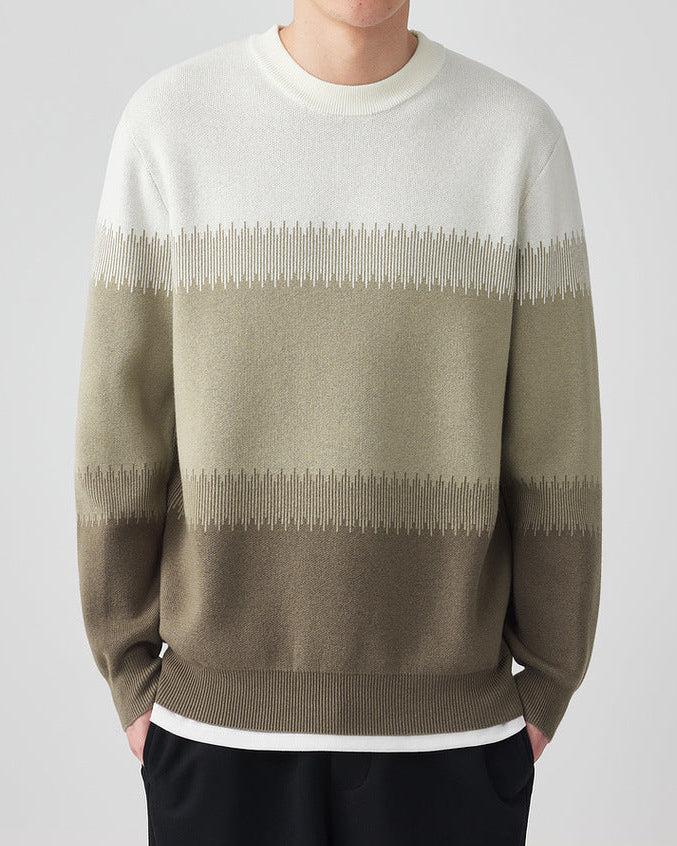 Color-Block CrewNeck Sweater