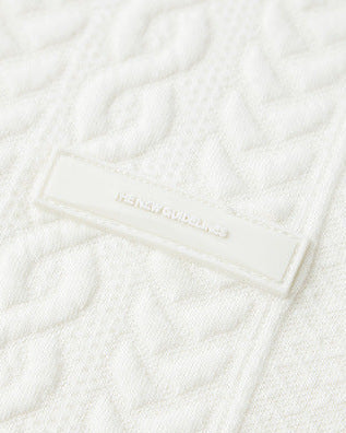 Textured Weave Cable Knit Sweater