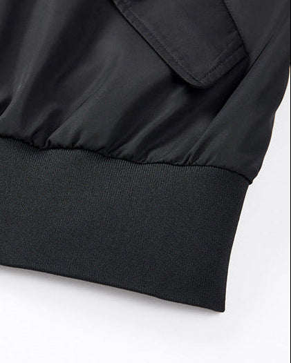 The Momeike AeroFlex Loose Fit Baseball Collar Pilot Jacket