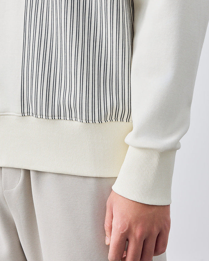 The Momeike Horizon Stripe Crewneck Sweater