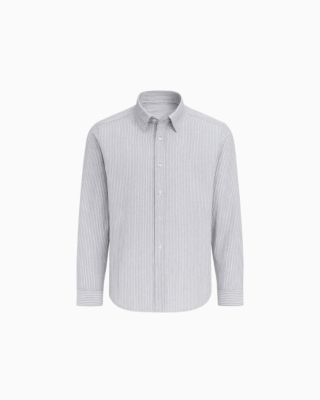 Stripe Oxford Shirt - Light Grey