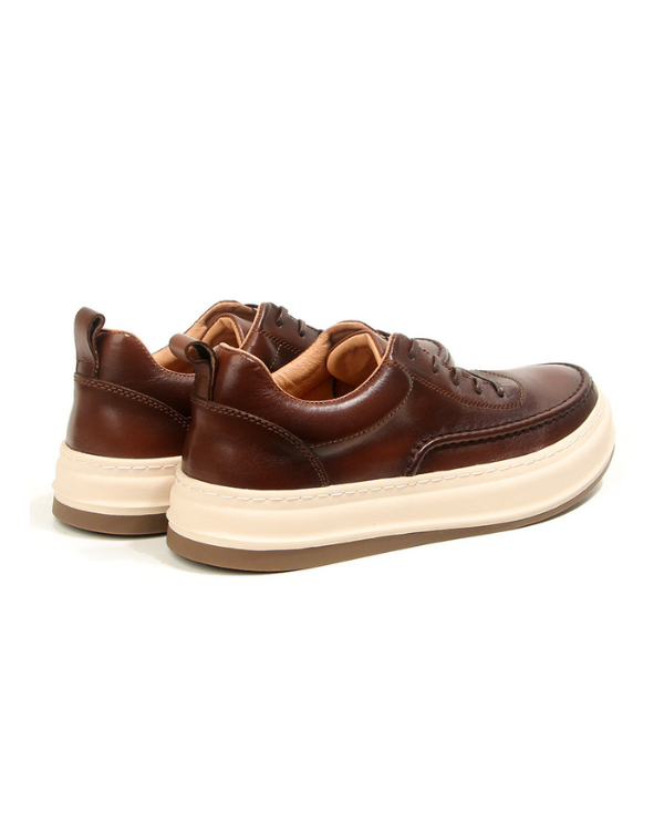 The Espresso Moc-Toe Leather Sneaker